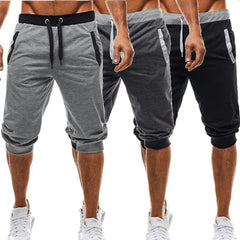 Multi Colours Available 3 Quater New Men Fitness Bodybuilding Shorts Man Summer Gyms Workout Male Breathable Quick Dry Sportswear Jogger Running Short Pants