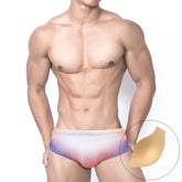 Summer Men's Swimming Trunks Low Waist Beach Board Surfing Swimwear Gradient Fashion Male Sport Quick Dry Bathing Swimsuits