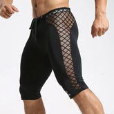 GANYANR Running Tights Men Compression Gym Leggings Fitness Basketball Sport Jogging Training Athletic Yoga Shorts Workout