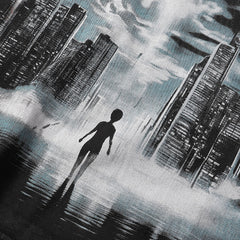 Majestik “Department” UFO Abduction Vintage Tee(Black)