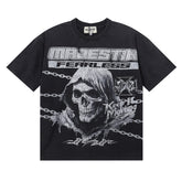 Majestik “Fearless” Grim Reaper Skeleton Vintage Tee
