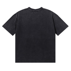 Majestik “Bulldog” Stadium Rhinestone Vintage Tee(Black)