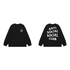 Anti Social Social Club Classic Long Sleeve T-Shirt - Black/White