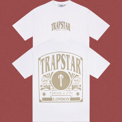 Trapstar Vintage Art Frame Graphic Tee - White/Khaki