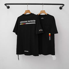 Chrome Hearts Gradient Bar Script Logo T-Shirt (Black)