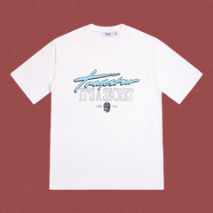 Trapstar "It's A Secret" Script Graphic Tee - White/Blue