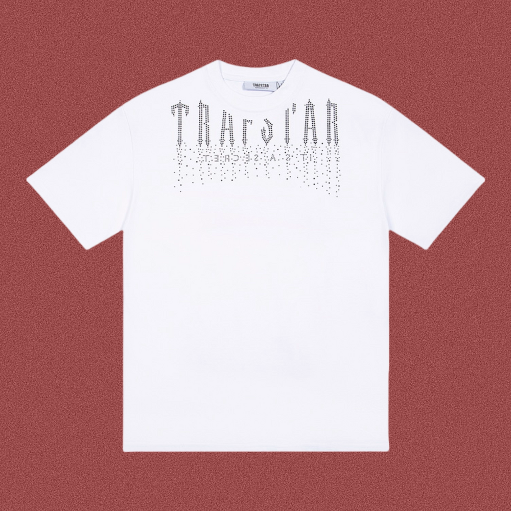 Trapstar Dripping Gothic Lettering Graphic Tee - White