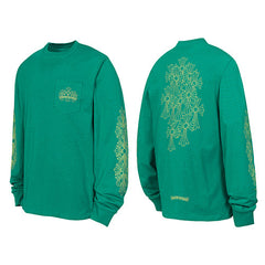 Chrome Hearts Floral Vine Cross Long Sleeve (Green)