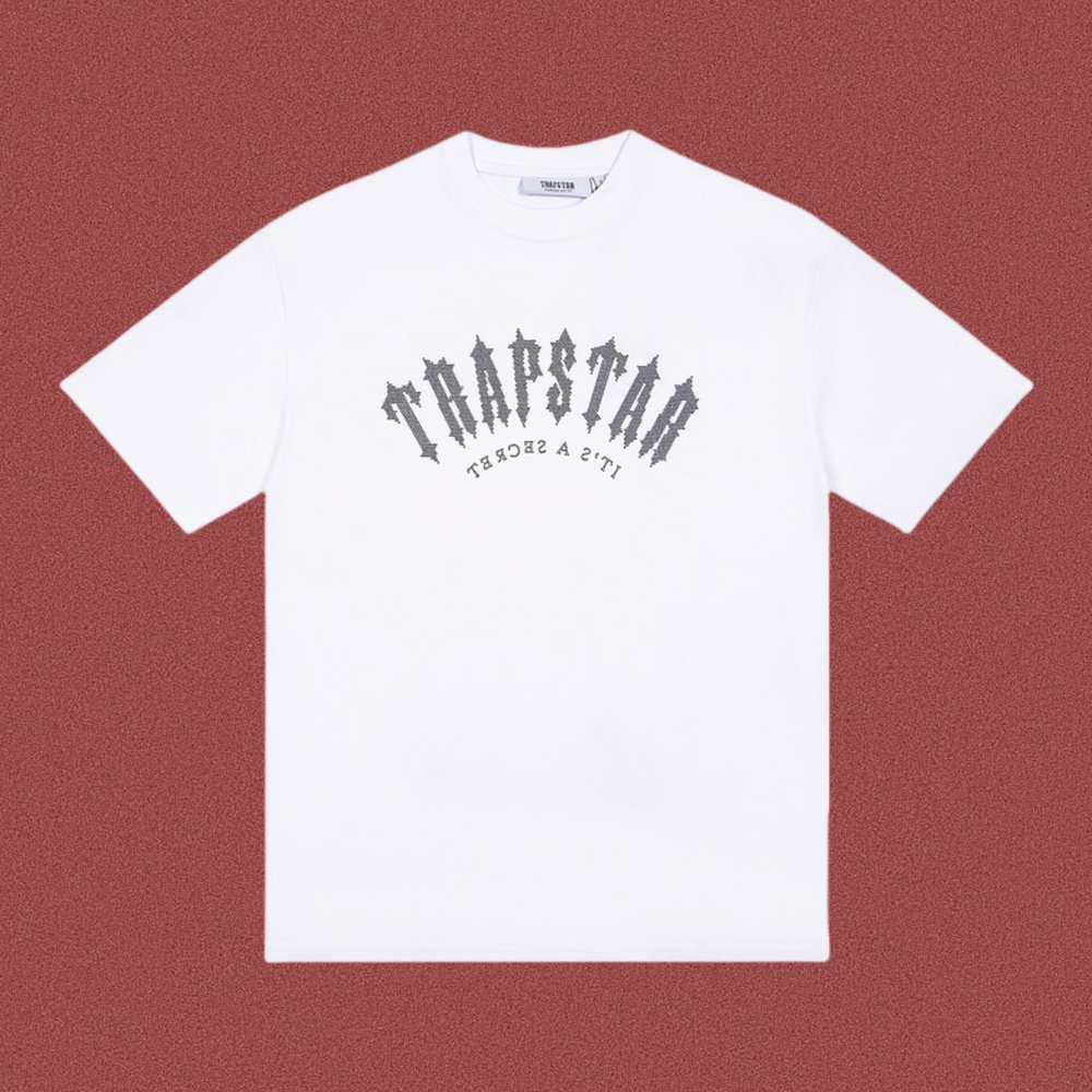 Trapstar Spiky Gothic Arch Logo Tee - White