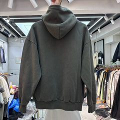 Represent Vintage Heavyweight Hoodie with Snap Collar - Charcoal Grey