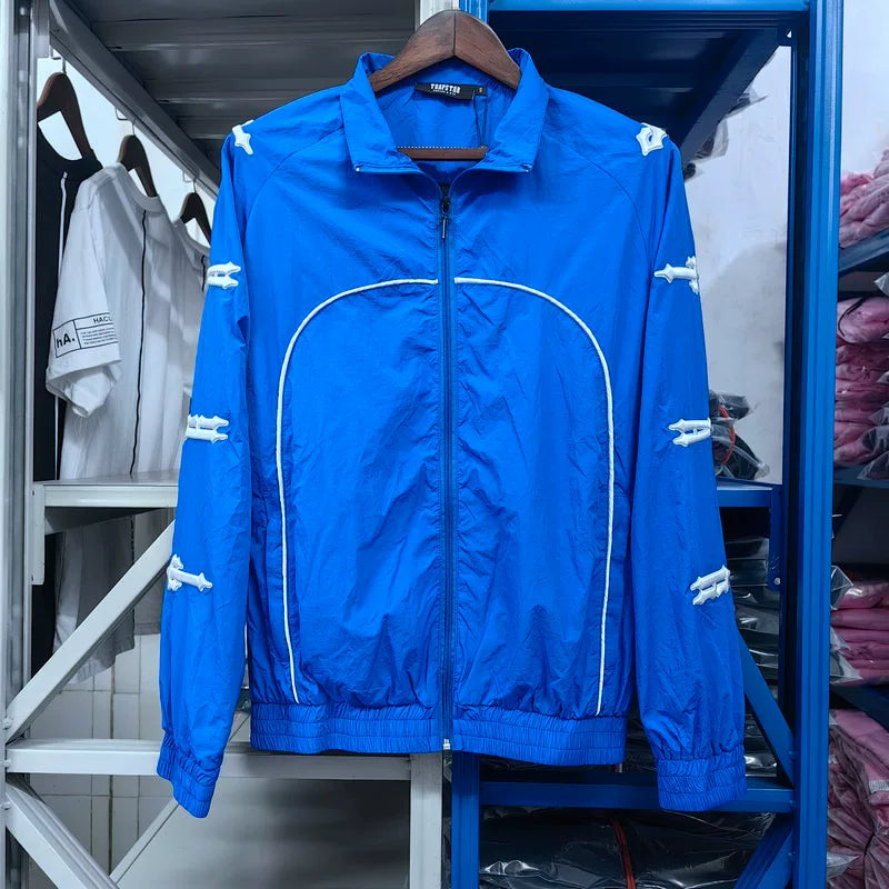 Trapstar Piping Track Jacket - Royal Blue/White