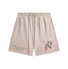 Represent "Storms In Heaven" Graphic Heavyweight Shorts - Oatmeal