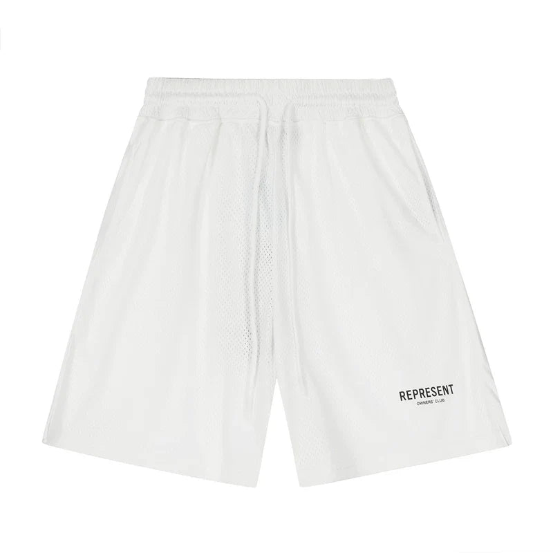 Represent 2023 Mesh Gym Shorts - White