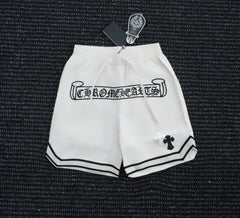 Chrome Hearts White Script Logo Athletic Shorts