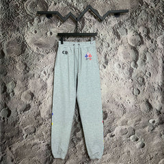 Chrome Hearts Multi-Color Cross Applique Lounge Pants (Light Grey)