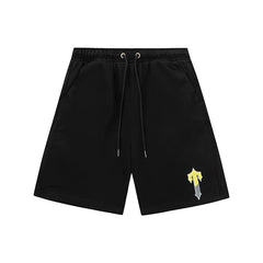 Trapstar Irongate Arch Small T Sweat Shorts - Black/Yellow