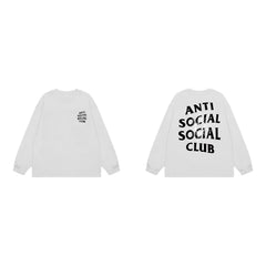 Anti Social Social Club Classic Long Sleeve T-Shirt - White/Black