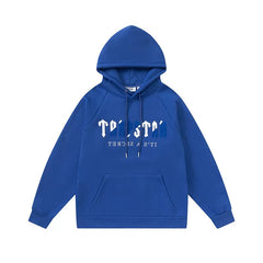 Trapstar Style Autumn/Winter Gradient Logo Graphic Hoodie - Royal Blue