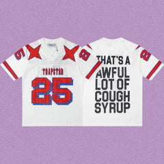 Trapstar Star Accent Football Jersey - White/Red