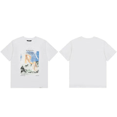 Represent Vintage Oil Painting Graphic T-Shirt - White