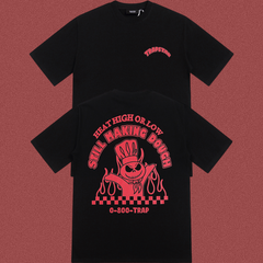 Trapstar "Still Making Dough" Graphic Tee - Black/Red