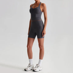 2 Pcs Yoga Clothes Workout Sets Women Sportswear Tracksuit Running Fitness Short Female Gym Set Women Sports Suit