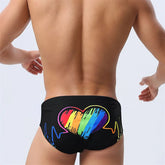 Men's Swimming Trunks Sports Bathing Briefs Close-fitting Quick-drying Beach Briefs Seaside Underwear