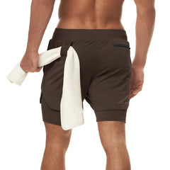 M-5XL Jogger Shorts Oversized Men 2 In 1 Short Pant Gyms Fitness Built-in Pocket Quick Dry Running Shorts Man Athletic Shorts