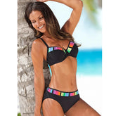Swimwear Women Push Up Bikini Set Vintage Solid Brazilian Swimsuit Bathing Suit Beachwear Bathers