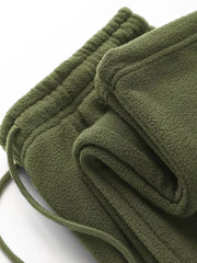 Vintage Thick Winter Casual Fleece Pants Men Wide Leg Baggy Warm Sweatpants Male Drawing Jogger Pants Falls Trousers