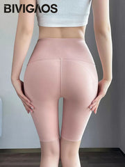 Cycling Shorts Women Honeycomb High Waist Tummy Control Butt Lifter Seamless Fitness Sports Biker Short Leggings