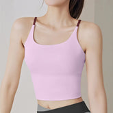 Yoga Crop Top Build In Cups Gym Crop Top Fitness Crisscross Back yoga Bras Fitness Crop Gym Tops Upgrade Soft Fabric