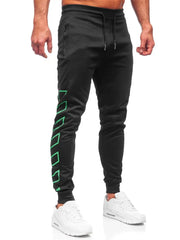 Spring Autumn Zipper pocket Men pants Comfortable quick-dry sweatpants printing trousers Men Slim Fit casual Sports Pants