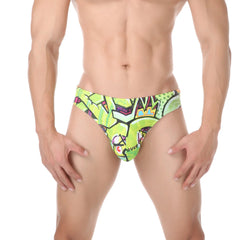 Men's Swimsuit Swim Briefs Swimwear Leopard Elastic Underwear Low Rise Beachwear Pool Party Sunbathing Slips hombre