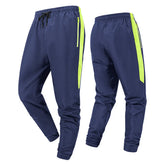Men's Side Stripe Color Block Track Pants with Elastic Drawstring Solid Color Casual Athletic Joggers for Gym & Daily Gym
