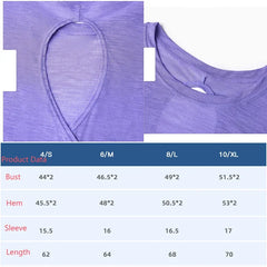 Aiithuug Breathable Mesh Yoga Short Sleeve Crisscross Back Yoga Short Sleeve Blouse Quick Dry Gym Shirt Casual Cutout Back Yoga