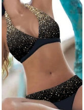 Women's High-quality Bikini Swimsuit with Willow Branch Flower Print Strap and Beach Vest Style Swimsuit S-5XL