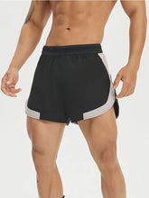 Men's Solid Drawstring Waist Pocket Shorts, Regular Fit Casual Breathable Quick Drying Swimming Shorts, Men's Bottoms for Summer