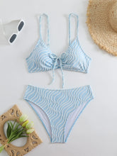 High Waist Bikini Women Strappy Swimsuit Striped Swimwear Female Bathers Bathing Swimming Swimsuit Beachwear