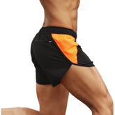 Men's Running Shorts with Zipper Pockets, Black Athletic Shorts for Men Gym Shorts with Liner