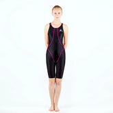 HXBY Professional Competition Knee Length Waterproof Chlorine Resistant Women's Swimwear Plus Size 5xl