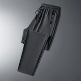 Ice Silk New Pants for Men's Summer Thin Style Sports Quick Dried Straight Leg Draping Wide Leg Pants Casual Long Pants for Men