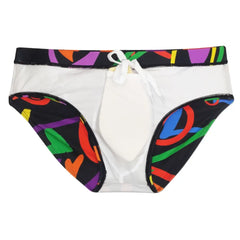 Colored Hearts Push Up Swimwear Men Swimming Briefs Sexy UXH Bikini Swimsuit Men Swim Wear Trunk Beach Surfing Bathing Suit