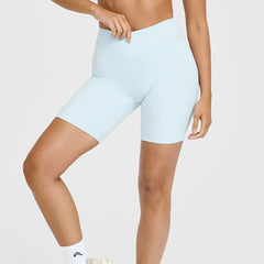 Women's yoga sport shorts with high waist, buttock-raising and tight fit pants for cycling, fitness and running