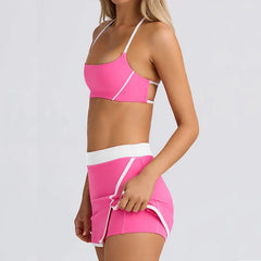 Set Two Piece Tennis Skirt Sets Women Mini Skirt Set Going Out Golf Skort Athletic Skirt Pickleball Outfit
