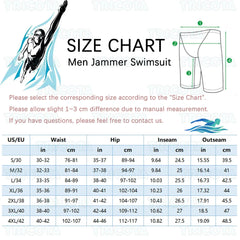 Surfing Shorts Men Swim Pants Jammers Athletic Competition Training Swimsuit Durable Chlorine Resistant Endurance Beach Trunks