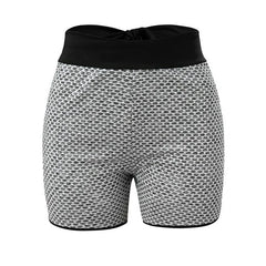 Bowknot Back Yoga Shorts Booty Shorts Scrunch Butt Lifting Leggings Workout High Waisted Textured Bottom Lift