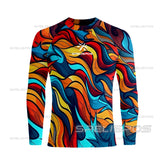 Surfing Wear Fitness Drama Diving T-Shirt Tight Long Sleeve Rash Guard Swimwear UV Protection Clothes Beach Floatsuit Water Tops