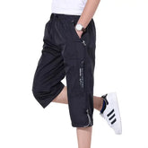 3/4 Length Men Big Size Surf Shorts Plus Beach Shorts Men Swimming Shorts Quick Drying Board Short Sports Pants with Inside Network Lining