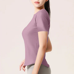 Sports Short Sleeve Running Quick Dry Back Breathable Yoga Tops Quick Dry Daily Active Wear Golf Shirts Tennis Tops Gym